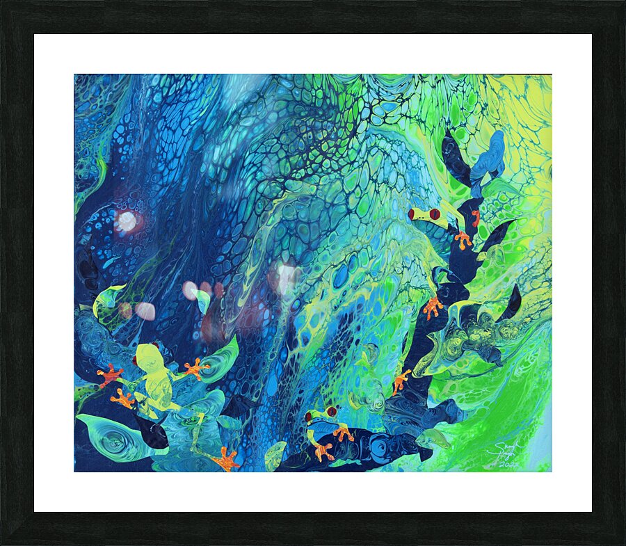 Red Eyed Tree Frog Picture Frame print