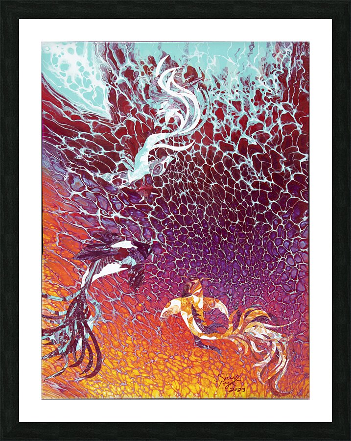 Koi Fish Picture Frame print