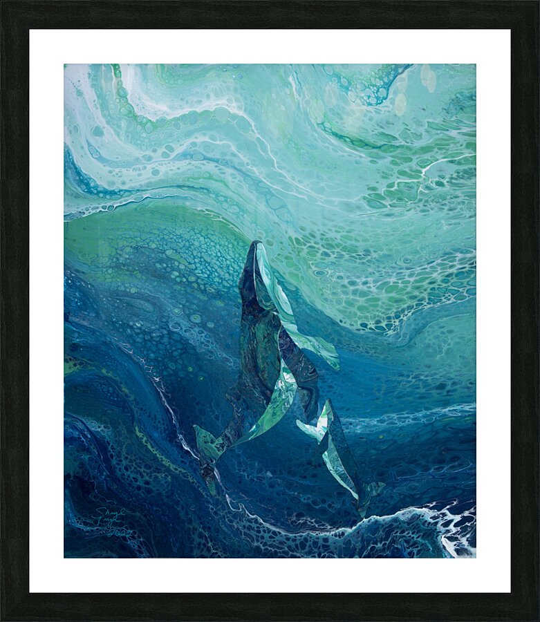 Humpback Whale Picture Frame print