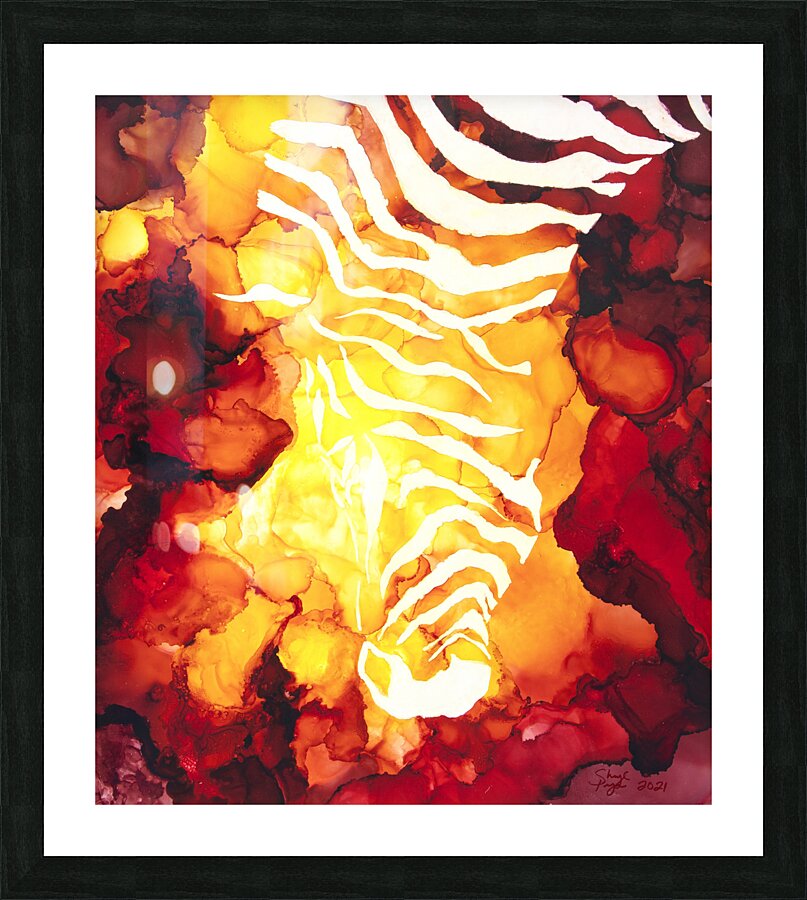 zebra Picture Frame print