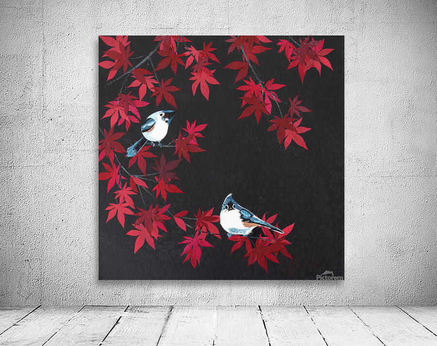 tufted titmouse right Wall Preview