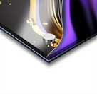 Purple Black & Gold Waves Acrylic print