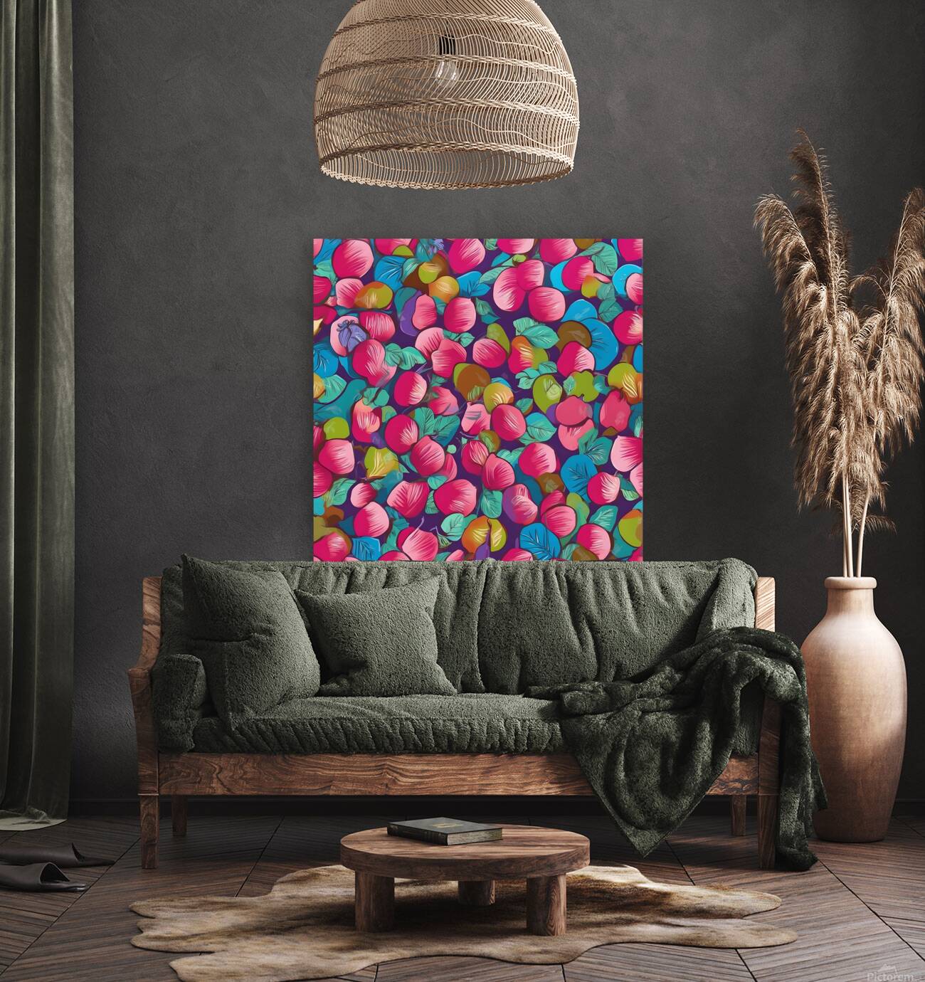 Repeating Kiwifruit Pattern Reproduction