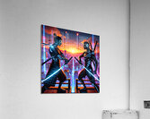  Shadows of the Neon Ronin Acrylic Print