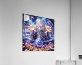 Celestial Sorceress Controlling Cosmic Orbs  Acrylic Print