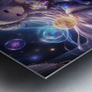 Celestial Sorceress Controlling Cosmic Orbs  Metal print