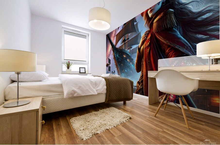  The Intergalactic Pirate Captain Mural print