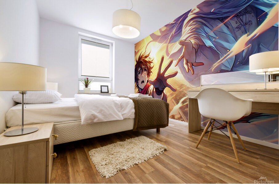 A Fateful Goodbye: The Moment Between Us Mural print