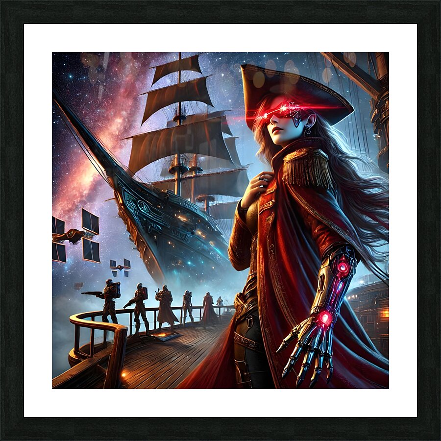  The Intergalactic Pirate Captain Picture Frame print