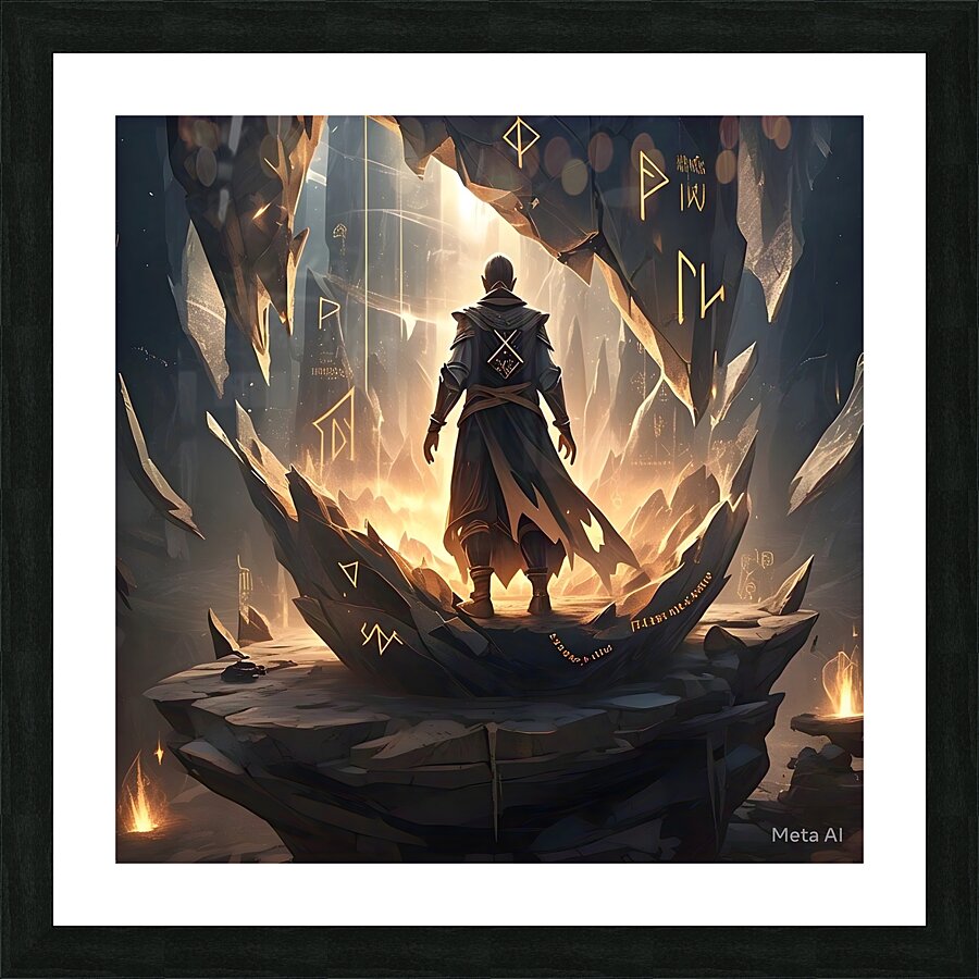  The Oracle’s Fractured Fate Picture Frame print
