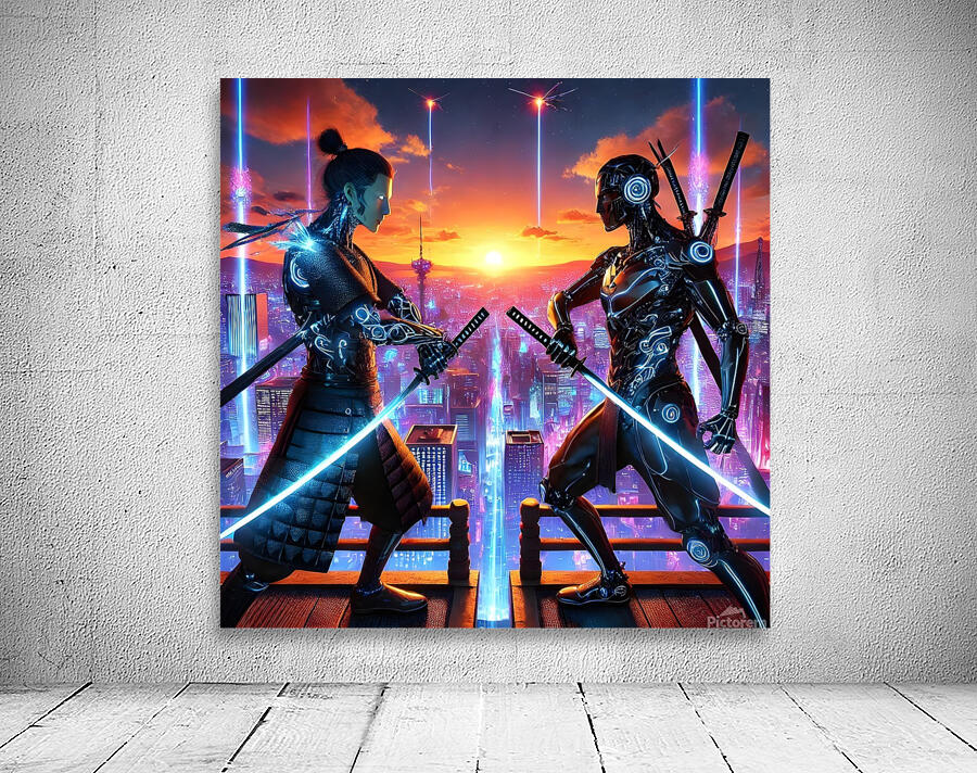  Shadows of the Neon Ronin Wall Preview