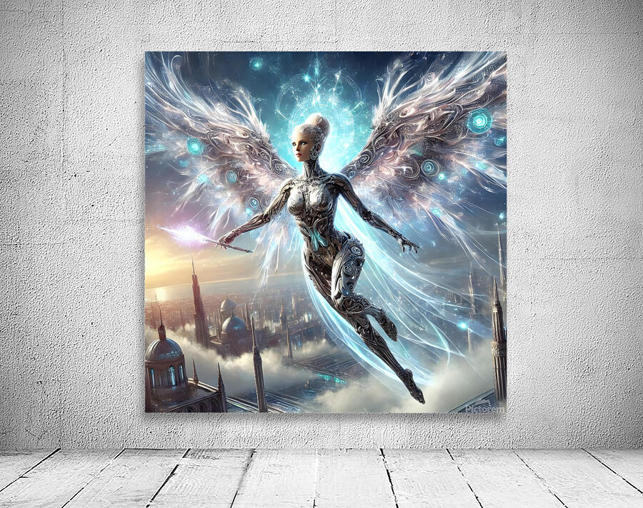 The Divine Techno-Angel Wall Preview