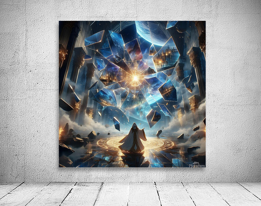 Powerful Mage Shattering Reality  Wall Preview