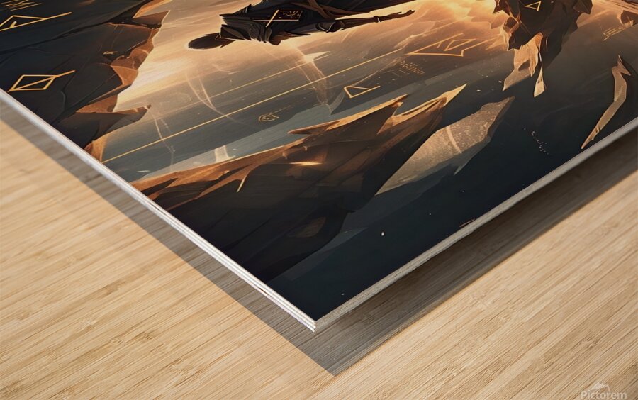  The Oracle’s Fractured Fate Wood print