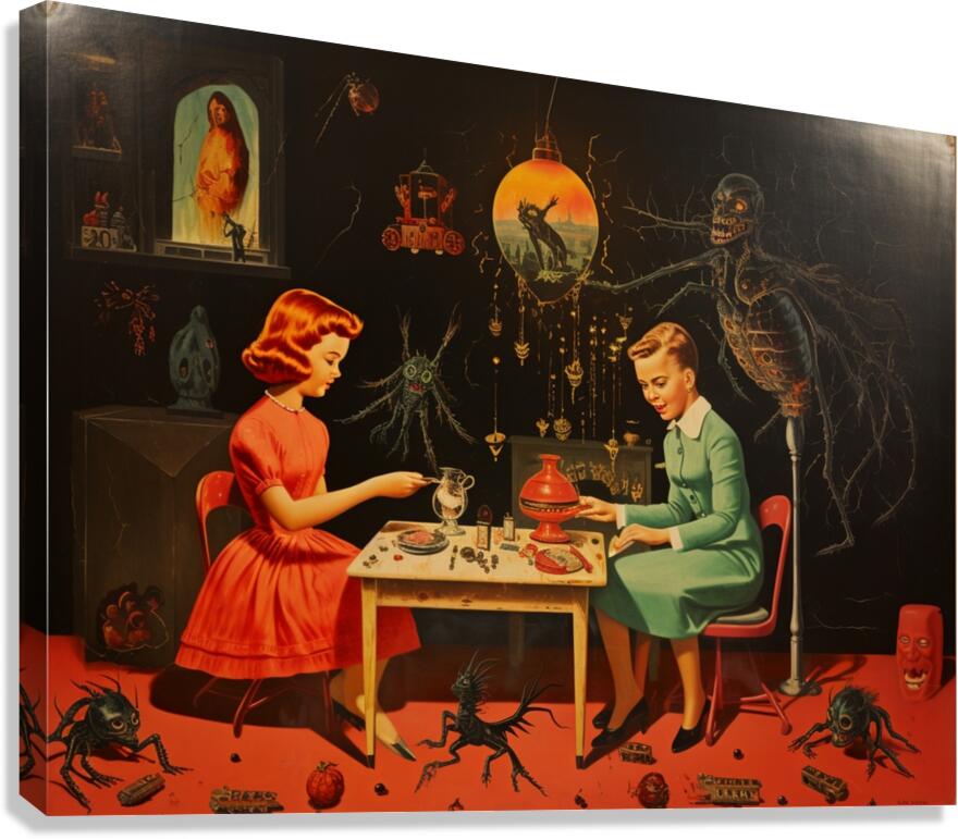1950s wall art 5 Canvas Print