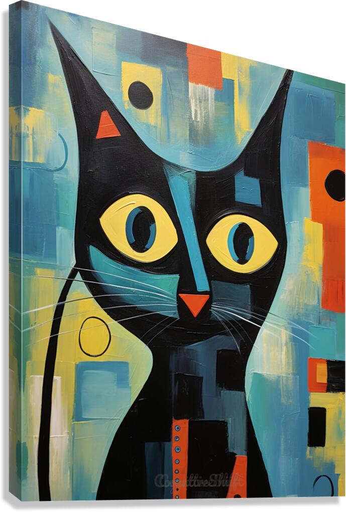 Picatsso in Blue Canvas Print