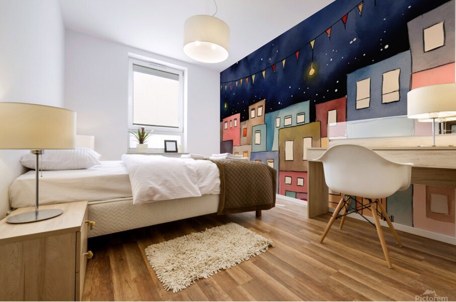 Starlight Town Mural print