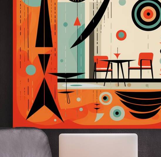 Abstract Retro Mid Century Fusion by CognitiveShift