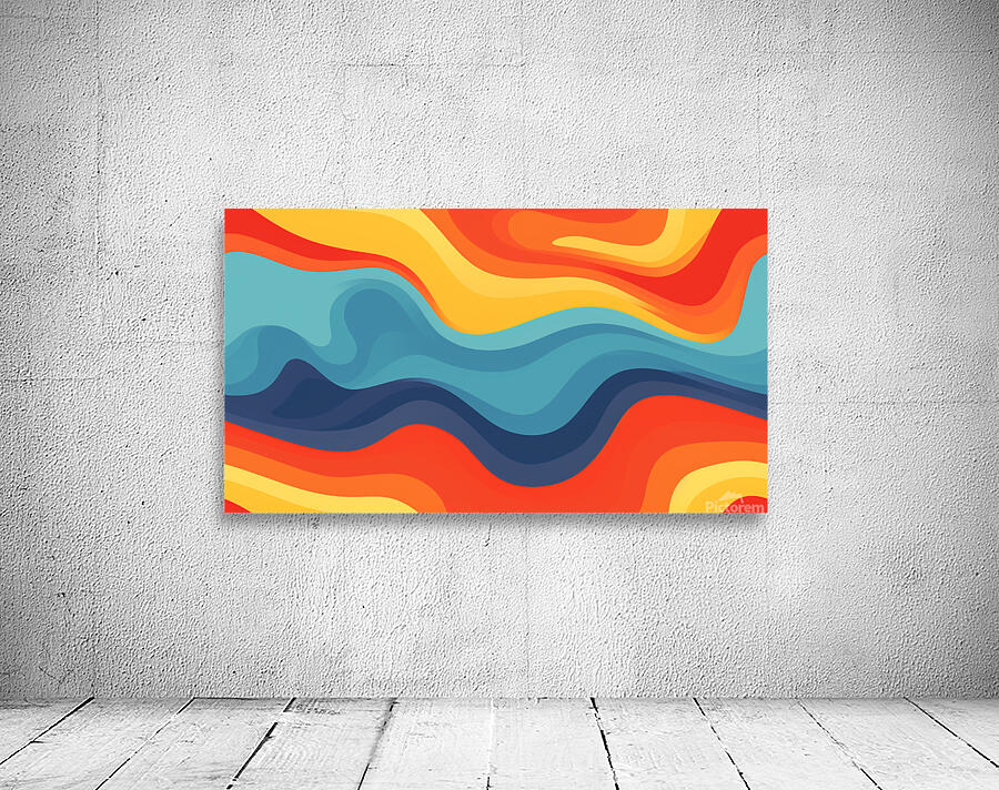 Retro Vibrant Wall Preview
