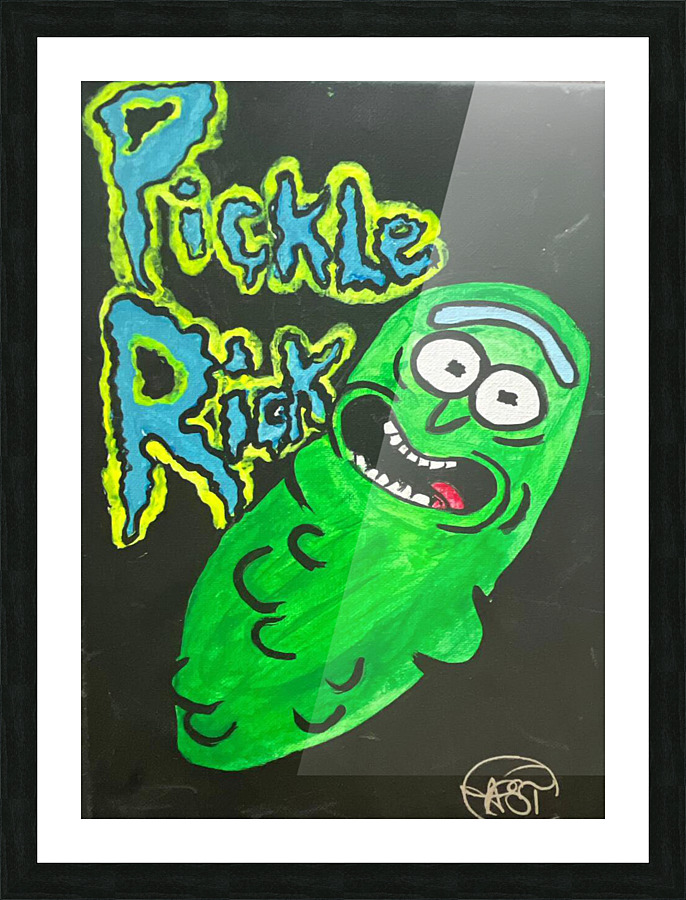 Pickle Rick Picture Frame print