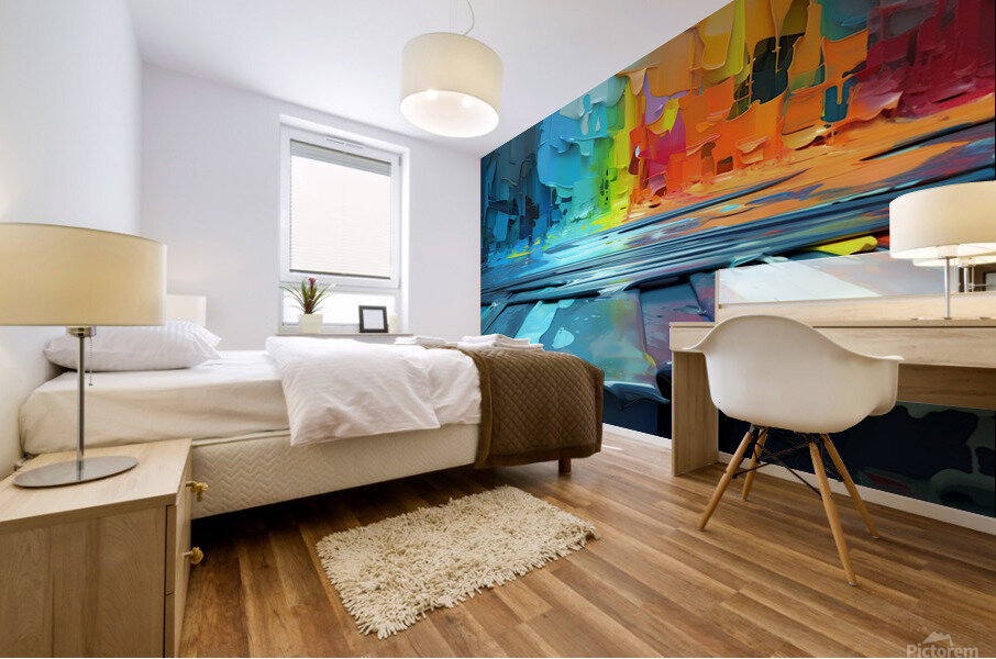 Liquid Chakras Mural print