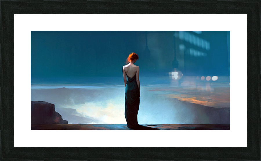 Alone Picture Frame print