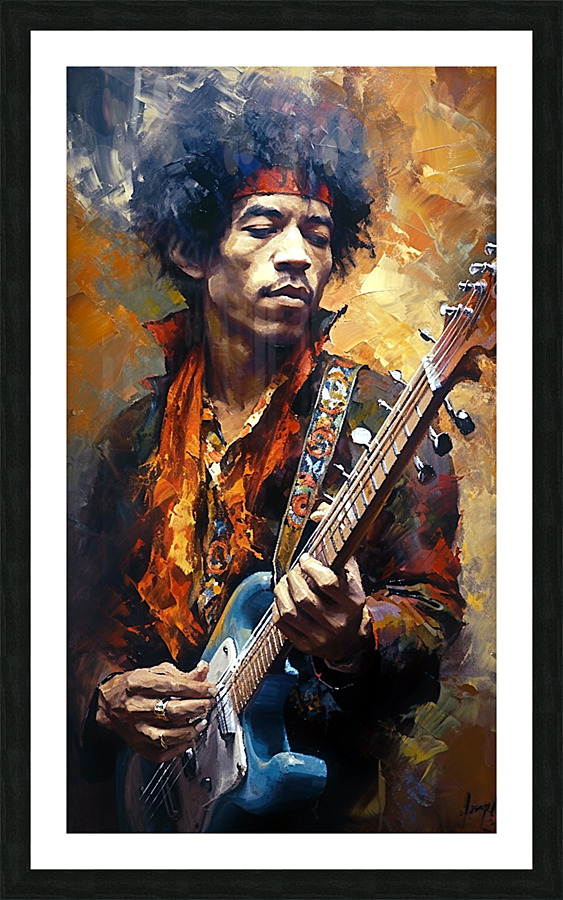 Jimmy Hendrix Picture Frame print