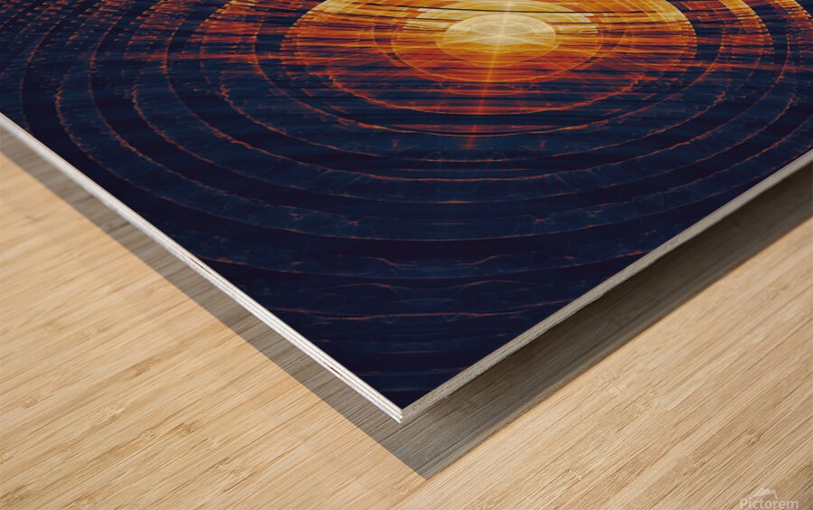 Infused Retrospection Wood print