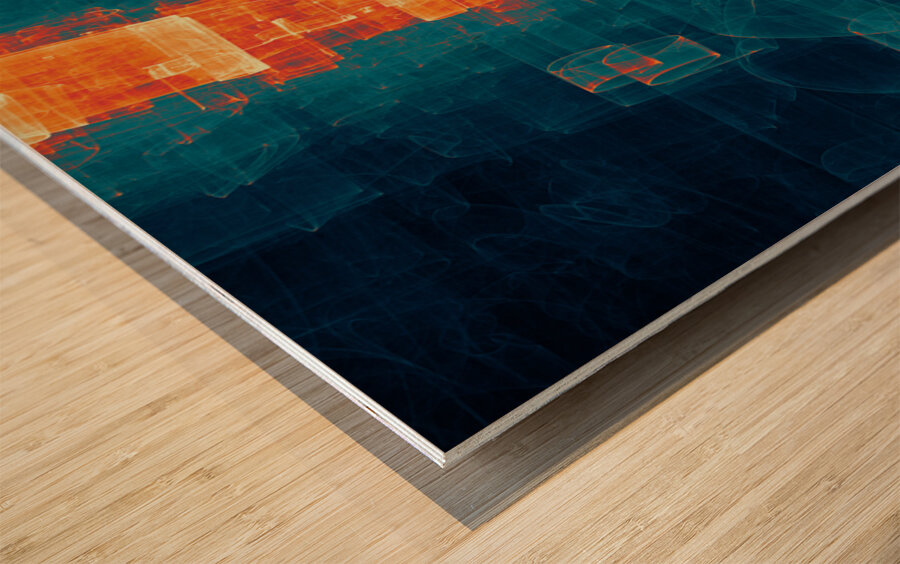 Re Connect Wood print