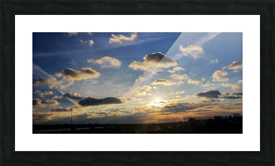 HoustonSky Picture Frame print