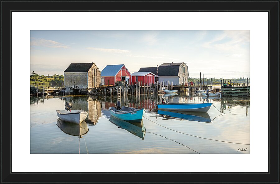 Blue Rocks Cove Picture Frame print