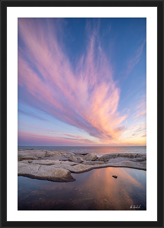 Cotton Candy Sunset Picture Frame print