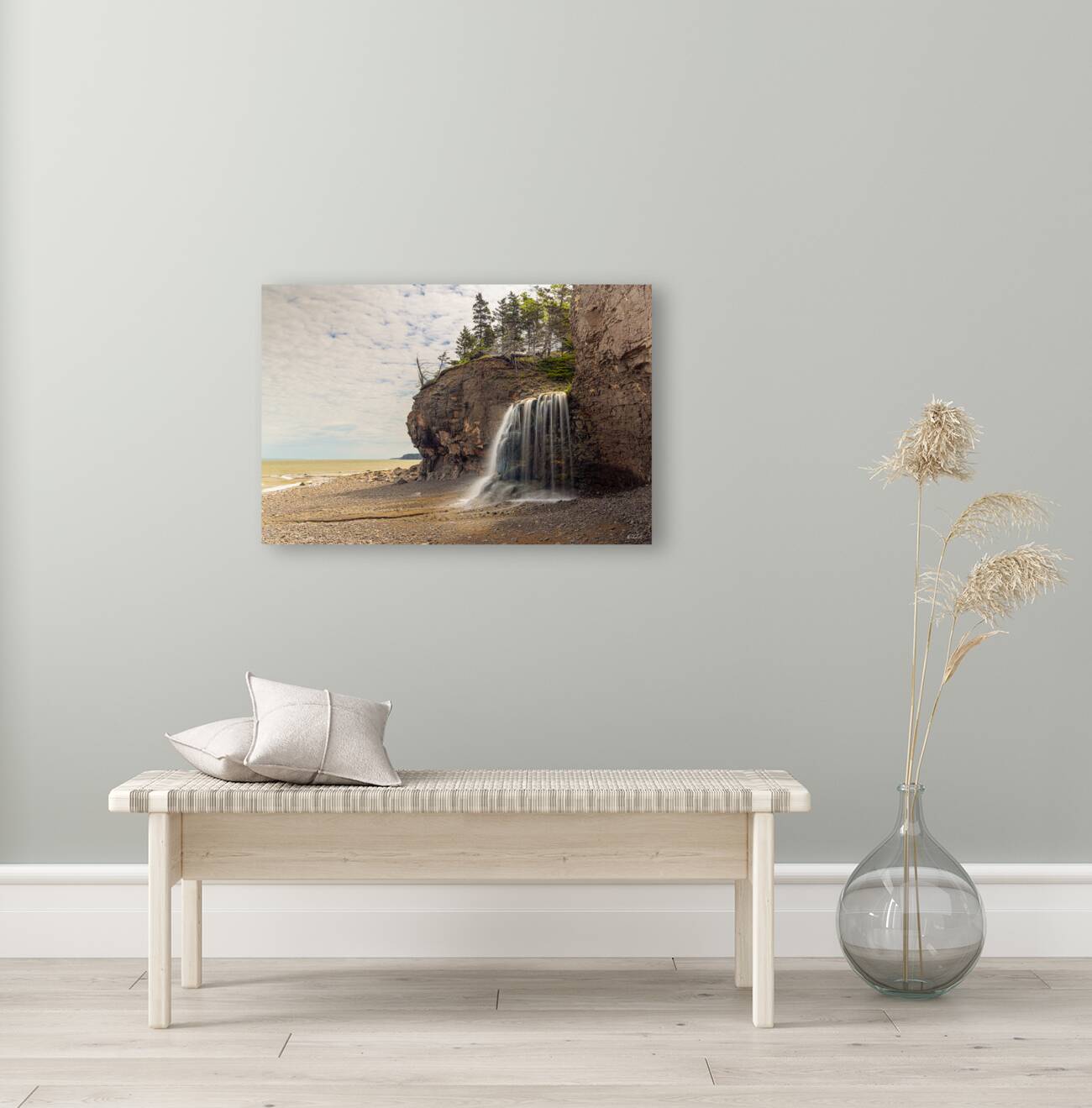 Seaside Waterfall Reproduction