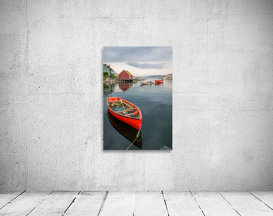 Red Dory at Peggys Cove Wall Preview