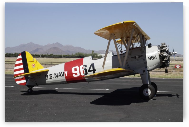 PT-17 Stearman Airplane Commemorative Air Force AirBase Arizona Mesa by PKWilliamsPhotography
