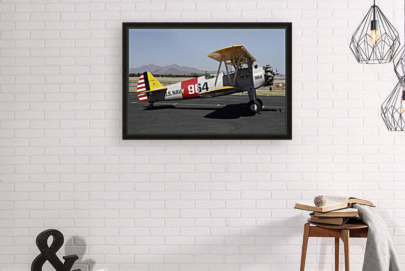 PT-17 Stearman Airplane Commemorative Air Force AirBase Arizona Mesa by PKWilliamsPhotography