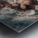 semi abstract painting aphrodite big flowers pain Metal print