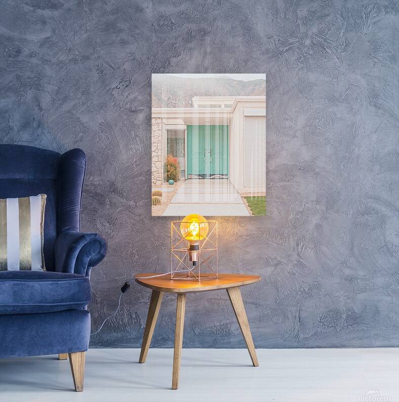 Mid-Century Mint Green Doors in Palm Springs Reproduction