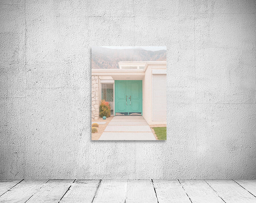 Mid-Century Mint Green Doors in Palm Springs Wall Preview