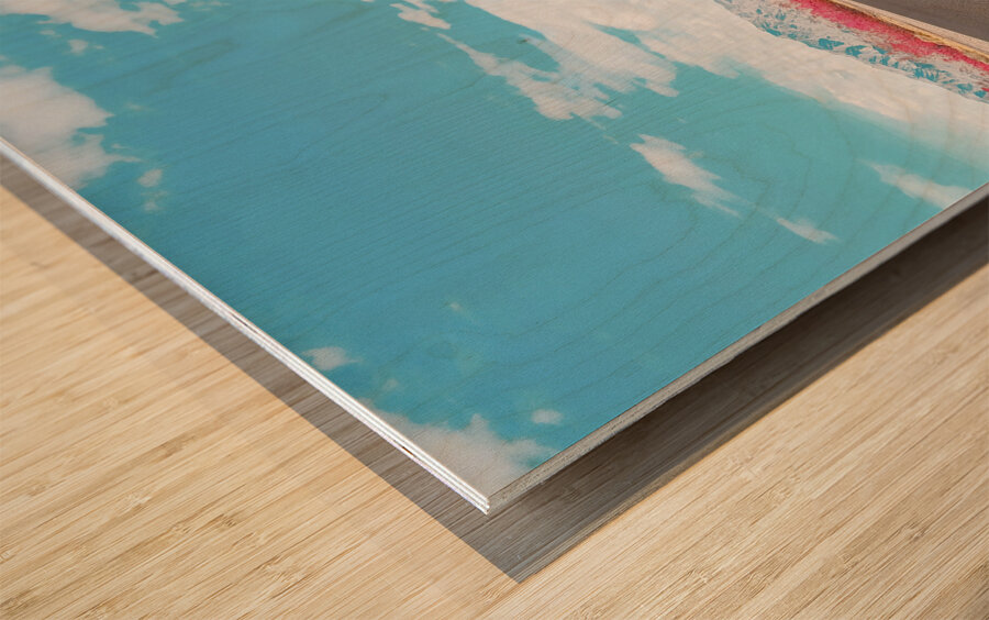 Road to Death Valley Wood print