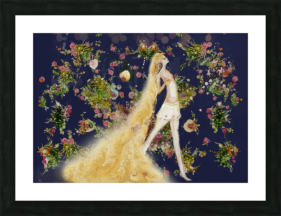 Covid Rapunzel Picture Frame print