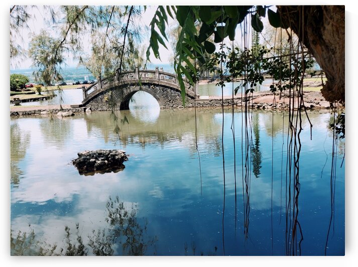 Bridge of Liliuokalani Garden  by Kathleen Anderson