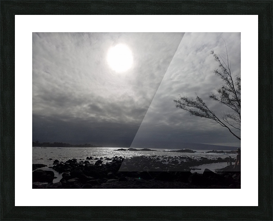 CloudsandMoon1 Picture Frame print