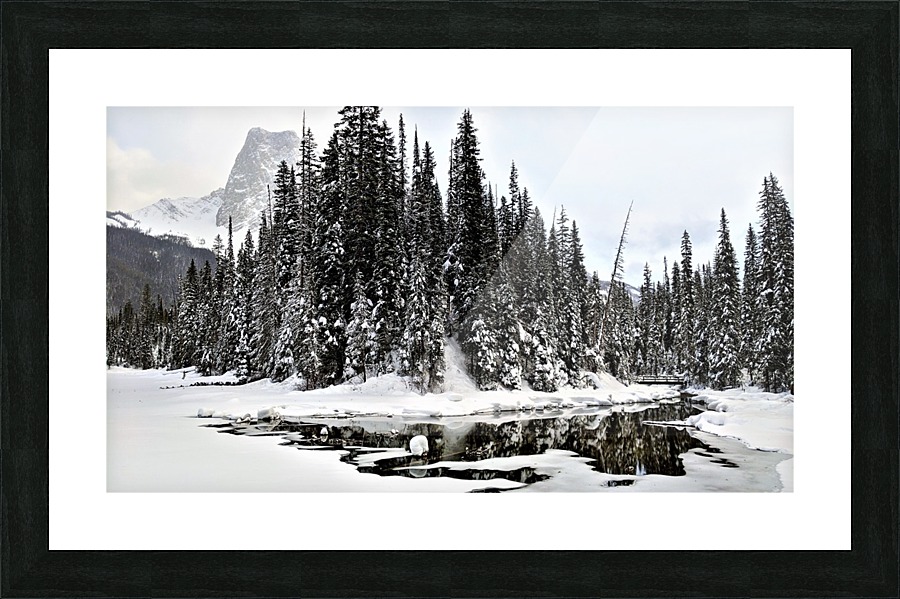 Mirror Emerald Lake Picture Frame print