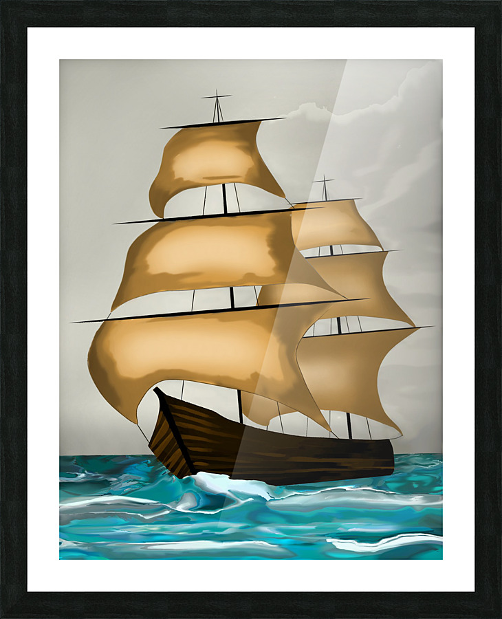                Old ship art3 Picture Frame print