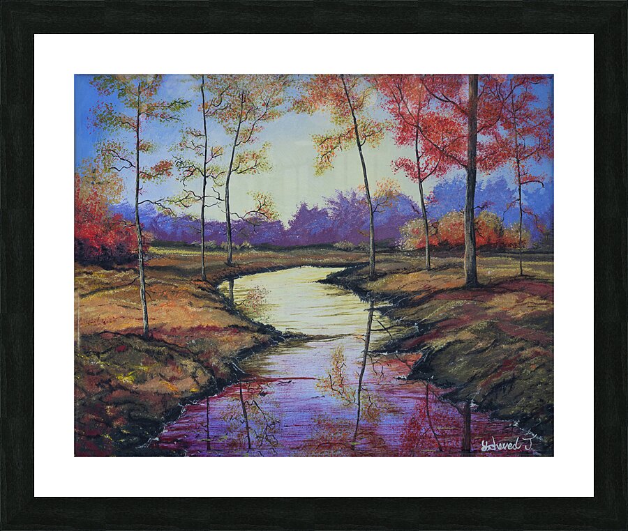 The River Garden Picture Frame print