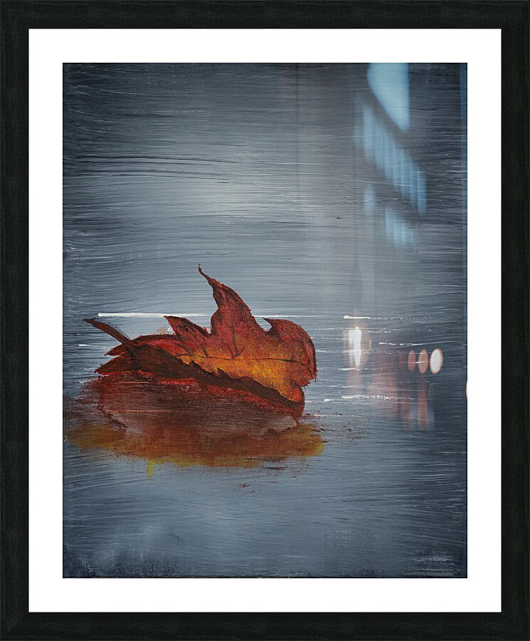 Autumn Leaf. Picture Frame print