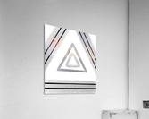 Triangular Grays Acrylic Print