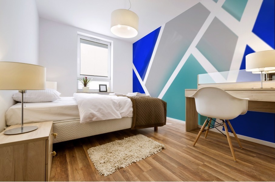 Quilted Geometric  Mural print