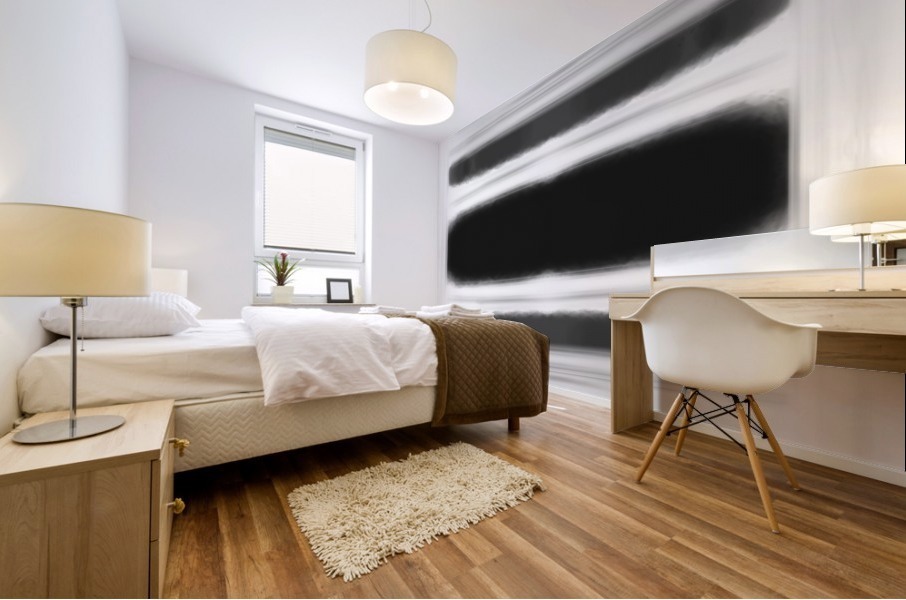 Horizontal Grays Mural print